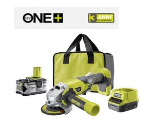 SMERIGLIATRICE FLEX A BATTERIA PORTATILE 18V RYOBI 1 BATTERIE DA 4,0 hA + BORSA
