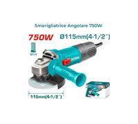 FLEX SMERIGLIATRICE ANGOLARE 115mm 750W PROFESSIONALE TOTAL