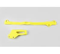 Kit cruna catena + fascia forcella Suzuki RM 125 / 250 2001-2008 giallo UFO