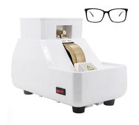 Smerigliatrice manuale per lenti, levigatrice ottica manuale per lenti, con vaschetta rimovibile, ideale per la lavorazione delle lenti per occhiali nei negozi di ottica.