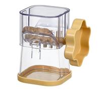 Smerigliatrice manuale per noci | Tritatutto per tutte le noci, frantoio per frutta secca a manovella tritatutto a mano per arachidi e noci tritatutto per noci pecan fare condimenti giallo