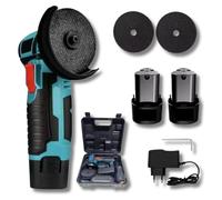 Smerigliatrice Mini Flex 48V Doppia Batteria 2 Dischi 76mm Valigetta Portatile