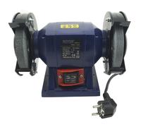 SMERIGLIATRICE MOLA DA BANCO 150W CON 2 DISCHI IN PIETRA DA 125MM PER OFFICINA