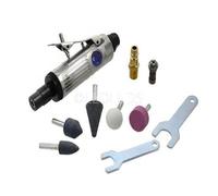 SMERIGLIATRICE MOLETTA ARIA PNEUMATICO MINI TRAPANO FRESA 10 ACCESSORI