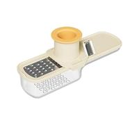 Smerigliatrice multifunzione 3 in 1 e mini fetta di verdure, mini affettatrice compatta tre in uno multifunzione mandolina e mandolino per aglio, mini grattugia per aglio e zenzero (A)