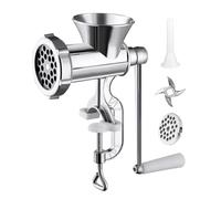 Smerigliatrice Per Carne In Alluminio - Mulino Di Cibo Manuale, Macchina Per Salsiccia | Smerigliatrici Di Carne Multifunzionale, Gadget Da Cucina Da Cucina, Accessorio Per Il Ristorante Resistente