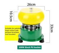 Smerigliatrice per Gemme, Lucidatrice a vibraze for gioielli in giada e ceratrice for rimuovere le sbavature di metallo pulire macchie sulla superficie(8 inches)