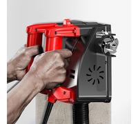 Smerigliatrice per muro a secco, 1200 W, per calcestruzzo, 1000 - 4000 rpm, levigatrice da parete e soffitto, 16 cm, con cavo di alimentazione da 4 m per calcestruzzo, massetto e colla per piastrelle
