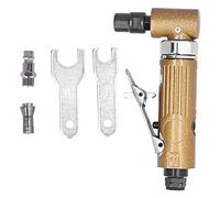 Smerigliatrice pneumatica ad angolo retto - Kit set di utensili per lucidatura pneumatica con pinza da 1/4 pollici con anima in acciaio - Velocità libera 20000 giri/min - (Spina UE 1500w)