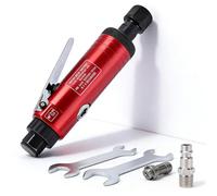 Smerigliatrice Pneumatica Diritta, 25000RPM 90psi Mini Smerigliatrice Dritta Ad Aria Compressa Con Collettori 1/4" E 1/8", Molatrice Pneumatica Dritto Per Levigatura, Lucidatura, Incisione, Sbavatura