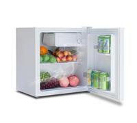 SMETA Mini frigorifero da 48 l, piccolo frigorifero con congelatore, 230 V, silenzioso da tavolo, campeggio, camera da letto e hotel con termostato reversibile a 6 livelli, 39 dB, 0-10 ℃