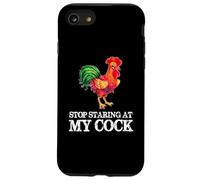 Smettere di fissare il mio cazzo - divertente gallo amante del pollo Custodia per iPhone SE (2020) / 7/8