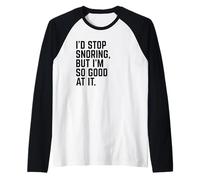 Smetterei di russare, ma Sono così Bravo a Farlo. | Dormire Divertente Maglia con Maniche Raglan