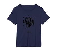 Smetti di inventare Le Cose: Gaslighting Non è Reale Maglietta, Donna Plus-Size, Navy, 5X