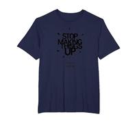Smetti di inventare Le Cose: Gaslighting Non è Reale Maglietta, Uomo Taglie Grandi, Navy, 6X Tall
