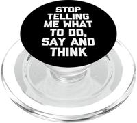 Smettila di dirmi cosa fare, dire e pensare - divertente dire cool PopSockets PopGrip per MagSafe
