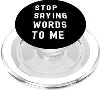 Smettila di dirmi parole divertenti, silenzio sarcastico PopSockets PopGrip per MagSafe