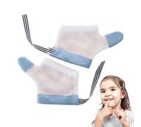 Smettila di succhiare il pollice per i bambini - Guardia del pollice per la succhiare il pollice | 1 coppia Shield di resistente al morso | Glove antieschile traspirante per bambino, tappo