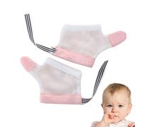 Smettila di succhiare il pollice per i bambini - Guardia del pollice per la succhiare il pollice | 1 coppia Shield di resistente al morso | Glove antieschile traspirante per bambino, tappo