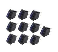SMGLRUEAT 10pcs 2D2P-BLUE_No Light KCD3 34x17.5mm Rocker Switch ON-off 2Pin 2Position,15A 250VAC/20A 125VAC