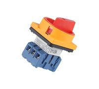 SMGLRUEAT 1pc D11-25 Rotary Switch Selector Changeover Cam Switch 25A 1 Phase 2 Position 4 Terminals Padlock