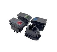 SMGLRUEAT 1pc RED Modified car trailer The yacht switch Switch button boat become warped board 12 v24v