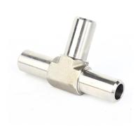 SMGLRUEAT 1pcs 316l Stainless Steel Ba Grade Fully Automatic Welding 90 Degree Elbow Four-way Reducing Tee Large and Small Head 1/4 3/8 1/2(15Ato15Ato15A inch)