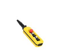 SMGLRUEAT 1PCS XAC-4713 One Speed Hoist Crane 4 Push Buttons Pendant Control Station with Emergency Stop