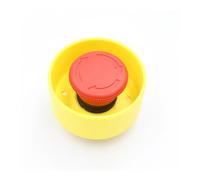 SMGLRUEAT 1set Mask 5_1NC 1NO Emergency Stop Button Protective Cover,Switch preventing misoperation, Yellow 22mm