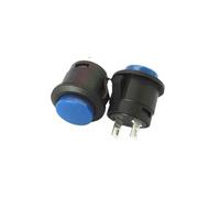 SMGLRUEAT 5PCS Blue Cassette Inching Switch Button Switch Button R13-507 16mm Round Since the reset switch