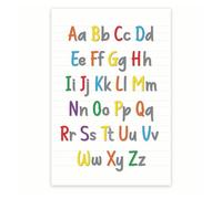 SMGLRUEAT ABC Alphabet Poster for Kids - Uppercase and Lowercase Letters Learning Chart - Preschool Homeschool & Classroom Wall Decor(Framed,08x12inch(20x30cm))