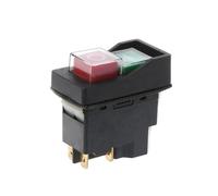 SMGLRUEAT Interruttore a pulsante elettromagnetico KLD28 da 16 A a 4 pin, interruttore a pulsante di avvio e arresto, interruttore a pulsante di accensione/spegnimento, facile da usare, E7CB