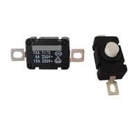 SMGLRUEAT Interruttore di alimentazione ad alta corrente a 2 pin con interruttore autobloccante for lampada torcia TX3 6A250V