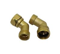SMGLRUEAT Pipe connector 3/4' Copper Elbow Connector Garden Quick Connector Transform The Connector Fitting Garden Hose Brass (Diameter : 3/4'')
