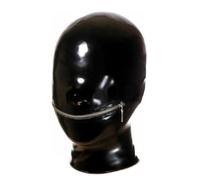 SMGZC Lattice Testa Coperchio Sexy Gomma Maschere Viso Cosplay Maschera per la Testa,Cappuccio in Latex per Giochi Party gioco di ruolo (Nero,2XL)