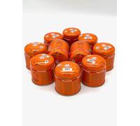 SMH LINE® 10 x 190 g butano cartuccia a gas universale con valvola di sicurezza Bunsen Bruciatore a gas propano Mix fornello da campeggio fornello a gas per saldatura sistema di arresto a gas