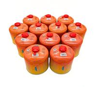 SMH LINE® 12 cartucce a vite butano da 500 g, filettatura universale 7/16, cartuccia a gas, cartuccia valvola EN 417, con filettatura Bunsen, bruciatore a gas