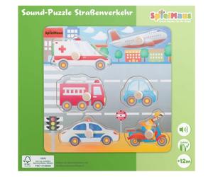 smh Puzzle di legno sonoro sul traffico stradale 1 St