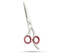 SMI - 6,5" Forbici parrucchiere per mancini, Forbice capelli professionale, Forbice per capelli uomo donna, Forbici barbiere acciaio inox - Lama Rasoio