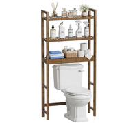 SMIBUY Mensola portaoggetti per bagno portaoggetti in bambù sopra il WC