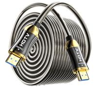 SMICEM Cavo in fibra ottica HDMI 8K, 50M, armatura ottica HDMI 2.1, 48 Gbps, Ultra High Speed, in Wall CL3 Rated, AOC 8 K a 60 Hz, 4 K a 120 Hz/144 Hz Dynamic HDR eARC Dolby HDCP2.2, compatibile con