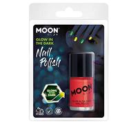 SMIFFY Moon Glow - Glow in The Dark Nail Polish, Red