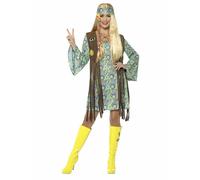 Smiffys 1960s Hippie Ragazza Fiore Bambino Adulto Donna Halloween Costume 43127