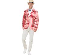 Smiffys 20s Barber Shop Costume, Red & Cream (Size L)
