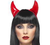 Smiffy's 21425 - Devil Corna Rossa per Caschetto, Taglia Unica