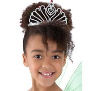 Smiffy's 24103 - Fan Design Tiara, Argento, Taglia Unica