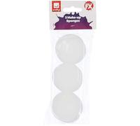 Smiffy's 27605 - Spugne Confezione da 3 Bianco, Taglia Unica