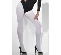 Smiffy's - 42739 Collant Opachi, Bianco, XS a L - EU 34-46, 42739