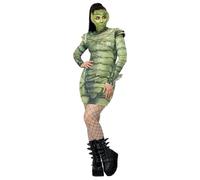Smiffys 51633 Creatura universale dei mostri dal nero, da donna, verde