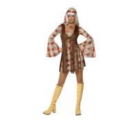 Smiffys 60s Groovy Baby, Patterned (Size L)